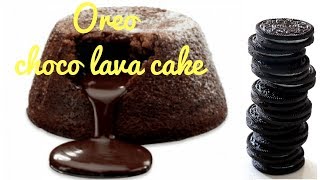 5 Minute Easy Oreo Choco Lava Cake [upl. by Eisac701]