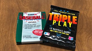 Cool Cards and Great Stars tripleplay fleerbaseball RandRcollectibles [upl. by Zonnya]