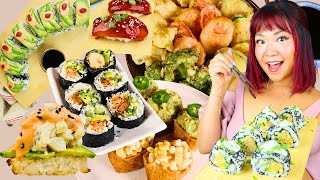 ULTIMATE VEGAN SUSHI GUIDE 🍣 How to Make Vegan Sushi At Home  Vegan Sushi Recipes [upl. by Tice815]