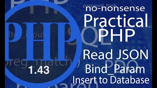 Advance PHP  Read JSON File  Insert To Database  video 43 [upl. by Naujik156]