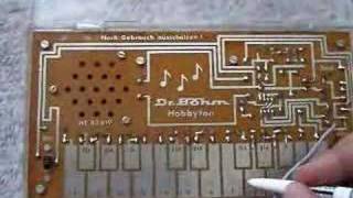 Dr Böhm Hobbyton  self build stylophone 1980 [upl. by Sihun868]