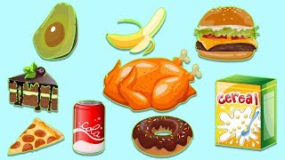 Healthy vs Unhealthy Foods  Learning Video For Kids  Part 2 [upl. by Lynn]