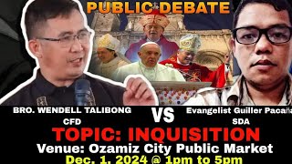 PUBLIC DEBATE ROMAN CATHOLIC VS SDA TOPIC INQUISITION [upl. by Jones]