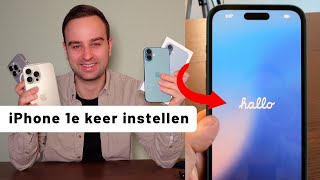 iPhone de eerste keer instellen 𝐇𝐨𝐞 𝐝𝐨𝐞 𝐣𝐞 𝐝𝐚𝐭 [upl. by Broek406]