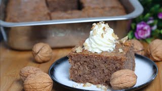 Karidopita recipe  how to make authentic greek walnut cake A Greek Family Recipe [upl. by Araek]