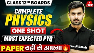 Class 12th PHYSICS Most Important PYQs 2024  CBSE Board  Paper यही से आएगा  🔥 [upl. by Ierbua]