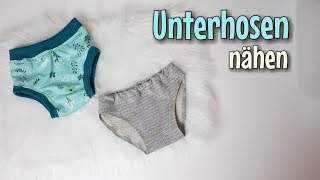 Unterhosen  Nähanleitung OHNE Schnittmuster  Für Anfänger  Nähtinchen [upl. by Luapnhoj]