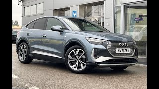 Used Audi Q4 etron 40 Launch Edition Sportback Auto 5dr 82kWh I Motor Match Stafford [upl. by Athal512]