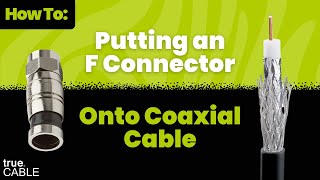 How To Terminating Coax Cable Without A Flaring Tool [upl. by Akiras]