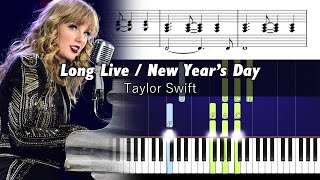 Taylor Swift  Long Live  New Year’s Day Rep Tour  Accurate Piano Tutorial with Sheet Music [upl. by Mehetabel]