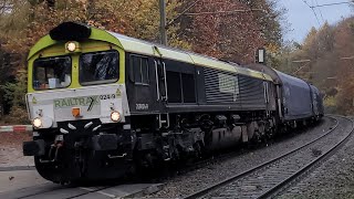 Railtraxx 266 024 met de Rasselstein Staaltrein te Venlo Grens [upl. by Llebyram323]