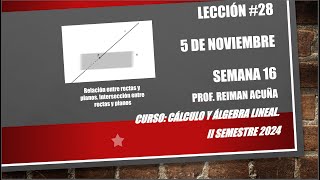 Relaciones entre rectas y planos Intersección entre rectas y planos [upl. by Leisam]