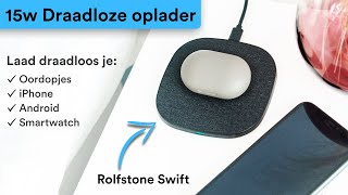 Rolfstone Swift een 15w draadloze oplader voor de Mila amp Riva oordopjes iPhones Android telefoons [upl. by Aserehs]