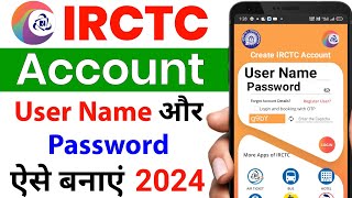 irctc account kaise banaye  how to create irctc account  irctc user id kaise banaye irctc account [upl. by Arahsat]