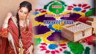 🔴LIVE  MAYIAN amp CHOORA CEREMONY  HARPREET KAUR [upl. by Irahk237]