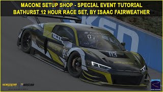 iRacing Bathurst 12 Hour Special Event Tutorial GT3s at Mount Panorama 24S1 Maconi Setup Shop [upl. by Vilhelmina]