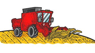 Big combine harvester song with lyrics [upl. by Annayi260]