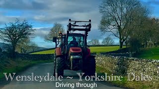 The Yorkshire Dales  Wensleydale  Driving through the English Countryside 🐑 🚜 January 2024 [upl. by Airec]