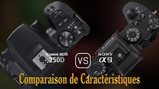 Canon EOS 250D vs Sony A9 Une Comparaison de Caractéristiques [upl. by Peyton]