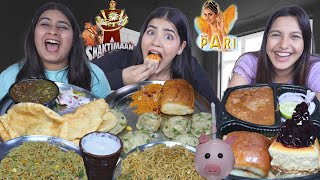 Guess the Indian Serial Name Food Challenge  Spicy Maggi Momos Chole Bhature Pav Bhaji Lassi [upl. by Wrench]