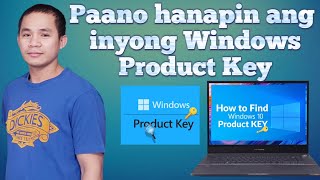 Paano hanapin ang inyong Windows Product Key [upl. by Eimiaj]