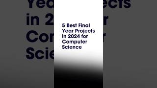 Project for Computer Science Student  How to do Final Year Project in Computer Science technology [upl. by Sallyanne348]