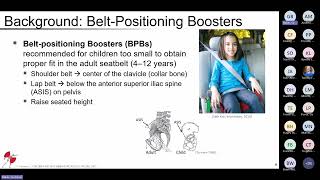 Booster Seats and Belt Fit Recent Research Findings from Volunteer Studies and Sled Testing 2023 [upl. by Leftwich767]