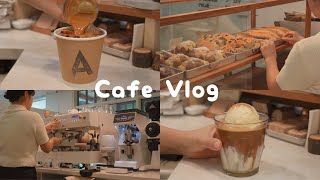 CAFE VLOG ☕️ Barista working at cafe in a peaceful morning Hello Summer [upl. by Neufer21]