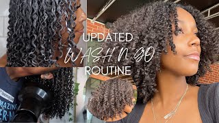 WASH N GO ROUTINE on 3C4A HAIR  DEFINED CURLS  VOLUME  HIGH POROSITY FRIENDLY [upl. by Bibbie]