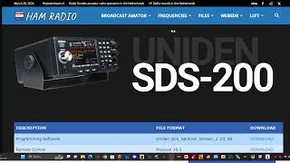 UNIDEN SDS200 amp MORE LINKS  NETHERLANDS [upl. by Andree]