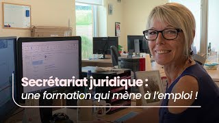 Secrétariat juridique  une formation qui mène à lemploi [upl. by Etteniuq]