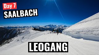 Saalbach day 7  Skiing Leogang one last time [upl. by Zacek]