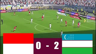 Indonesia vs Ouzbekistan live steam  ASIAN CUP  video game simulation pes 2017 [upl. by Blanca]