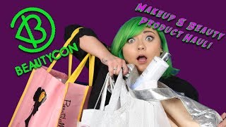 BEAUTYCON LA 2018 MAKEUP HAUL  Jaci Butler [upl. by Kotz]