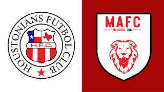 Houstonians FC v MAFC  2324 Adidas Volt League Week 4 [upl. by Llevram659]