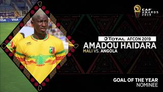 Goal of the Year Nominee  Amadou Haidara Mali vs Angola [upl. by Aiz448]