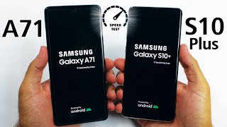 Samsung Galaxy A71 vs Samsung Galaxy S10 Plus  Speed Test [upl. by Gyasi]