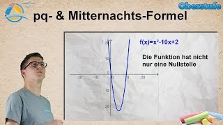 Funktionen  pq Formel und Mitternachtsformel  Oberstufe ★ Wissen [upl. by Won]