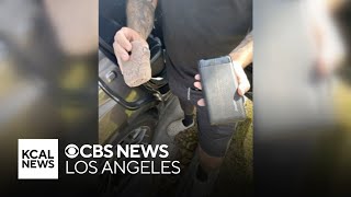 Chino Hills neighborhood disturbed to find camera planted in ground outside of home [upl. by Ymerej]