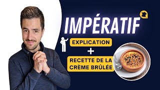 Limpératif  recette de la crème brûlée  😋 [upl. by Hazem]