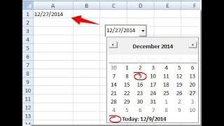 MEMBUAT DROP DOWN LIST CALENDER DI MICROSOFT EXCEL Date Picker [upl. by Ayahs]