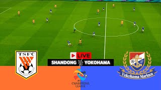 🔴LIVE SHANDONG TAISHAN FC vs YOKOHAMA MARINOS  AFC Champions League 2425  Video Game Simulation [upl. by Androw280]