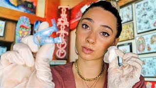 TI FACCIO UN PIERCING ALLORECCHIO IN MODO RILASSANTE  ASMR [upl. by Eecats348]