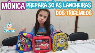 MÔNICA prepara SÓ as LANCHEIRAS dos TRIGÊMEOS  Saiba POR QUE isso aconteceu [upl. by Reuben42]