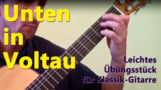 Unten in Voltau Griechisches Volkslied für klassische Gitarre solo gespielt [upl. by Akimehs]