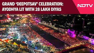 Deepavali In Ayodhya  Grand ‘Deepotsav’ Celebration Ayodhya Lit With 28 Lakh Diyas [upl. by Aerahs]