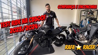 TEST RIDE NA HONDA CB 500F 2023  2024  RAFA RACER [upl. by Shepley]