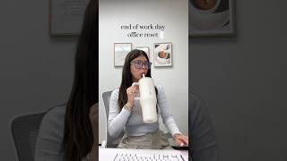 ASMR office clean amp reset after work 🤍 aesthetic cleaning [upl. by Bianka879]