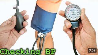 How to easy chek BP measure with sphygmomanometer [upl. by Blackburn583]