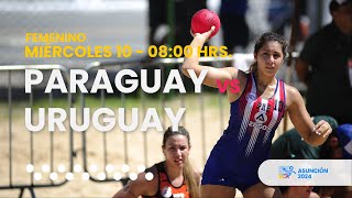 BEACH HANDBALL SCA SENIOR FEMENINO 2024  PARAGUAY vs URUGUAY [upl. by Gaven]